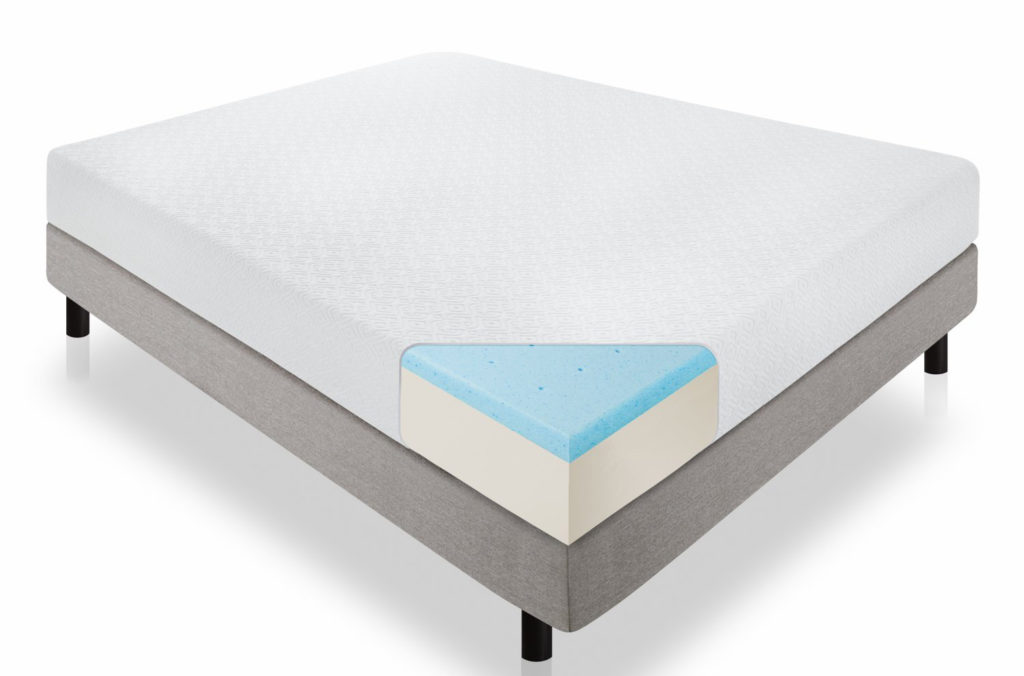 lucid dual memory foam mattress